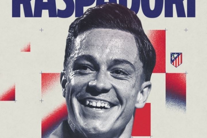 第9签！官方：马竞签下那不勒斯前锋拉斯帕多里，转会费2600万欧